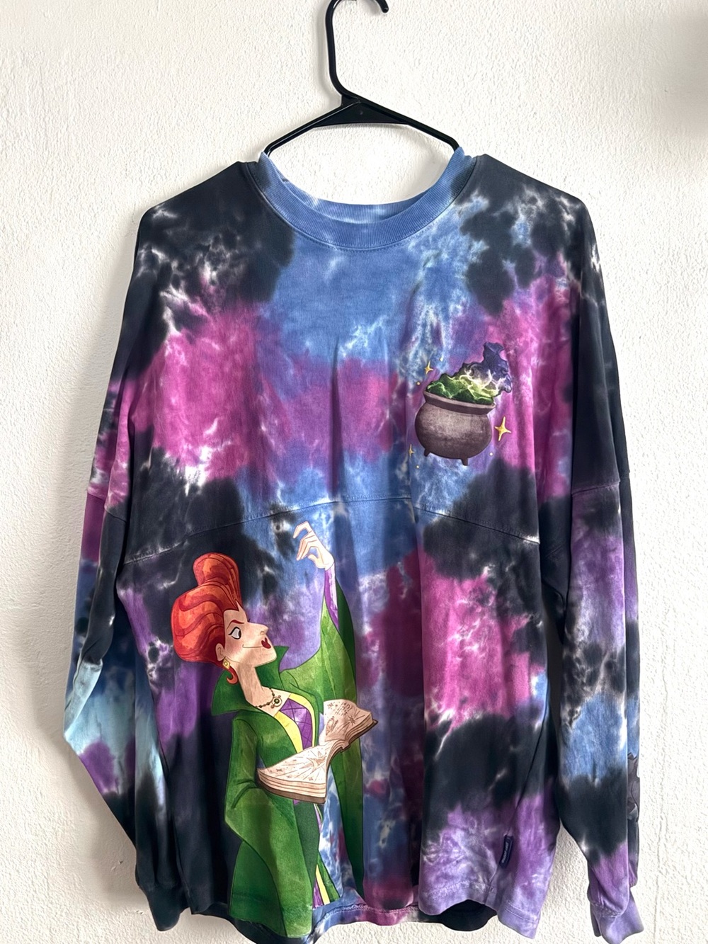 Disney Parks Hocus Pocus Halloween Tie Dye Spirit Jersey Unisex Small